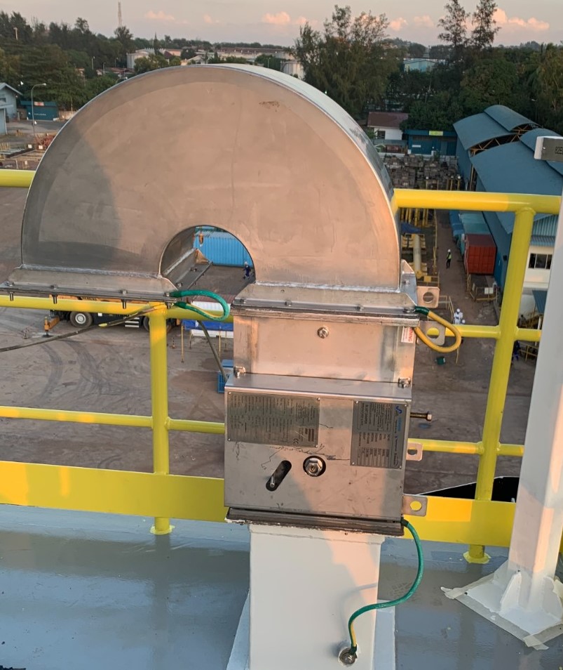 Marine HVAC ductwork installed on a vessel hull deck