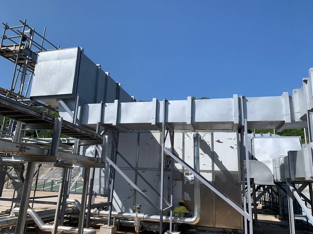 PT. Winner HVAC Services HVAC-R project photograph 019 — marine duct fabrication and installation