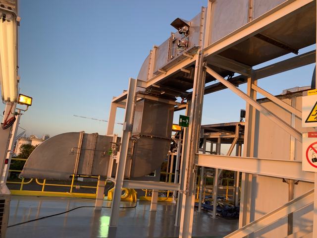 PT. Winner HVAC Services HVAC-R project photograph 030 — marine duct fabrication and installation