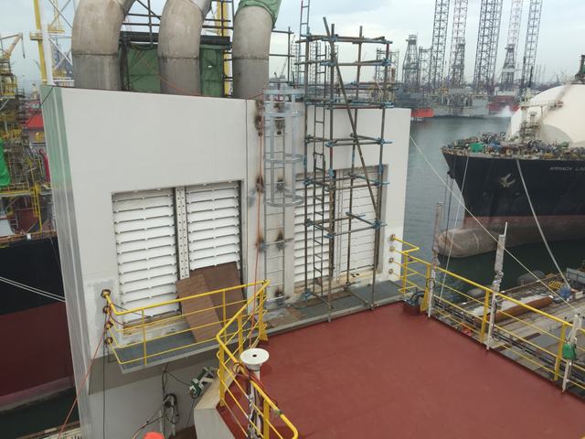 PT. Winner HVAC Services HVAC-R project photograph 057 — marine duct fabrication and installation