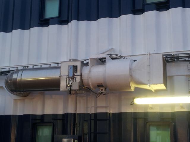 PT. Winner HVAC Services HVAC-R project photograph 063 — marine duct fabrication and installation