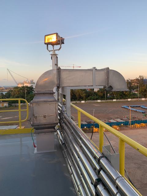 PT. Winner HVAC Services HVAC-R project photograph 074 — marine duct fabrication and installation
