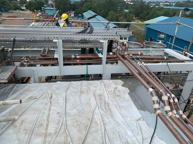 PT. Winner HVAC Services HVAC-R project photograph 106 — marine duct fabrication and installation